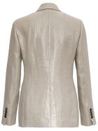 Brunello Cucinelli Double-breasted Linen Blazer Brunello Cucinelli Double-breasted Linen Blazer - Beige