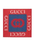 Gucci Red And Blue Foularde Gucci Red And Blue Foularde - Beige/rosso