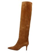 Fabio Rusconi High Heels Boots In Leather Color Suede Fabio Rusconi High Heels Boots In Leather Color Suede - leather color