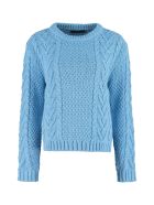 Weekend Max Mara Sagoma Cable Knit Sweater Weekend Max Mara Sagoma Cable Knit Sweater - Blue