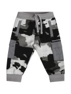 Dolce & Gabbana Multicolor Sweatpants For Babyboy With Logo Dolce & Gabbana Multicolor Sweatpants For Babyboy With Logo - NEUTRALS/BLACK