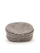 Ruslan Baginskiy Baker Boy Houndstooth Hat Rb Embroidery Ruslan Baginskiy Baker Boy Houndstooth Hat Rb Embroidery - BROWN (White)
