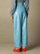 Remain Pants Remain Trousers In Genuine Shiny Leather REMAIN Birger Christensen Remain Pants Remain Trousers In Genuine Shiny Leather - Gnawed Blue
