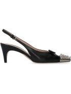 Miu Miu Leather Slingback Pumps Miu Miu Leather Slingback Pumps - black