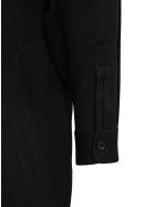 Saint Laurent Long Boxy Shirt In Silk Jungle Jacquard Saint Laurent Long Boxy Shirt In Silk Jungle Jacquard - Black