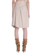 DROMe Skirt In Beige Leather DROMe Skirt In Beige Leather - beige