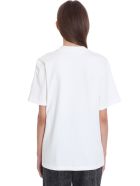T by Alexander Wang T-shirt In White Cotton T by Alexander Wang T-shirt In White Cotton - white