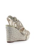 Paloma Barceló Munal Beige Raffia Wedge Sandal Paloma Barceló Munal Beige Raffia Wedge Sandal - Taupe