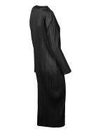 Pleated Midi Dress Pleats Please Issey Miyake Pleated Midi Dress - Black