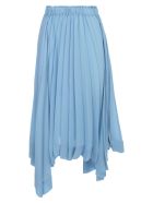 Issey Miyake Pleated Skirt A Line Elastic Waist Issey Miyake Pleated Skirt A Line Elastic Waist - Light Blue