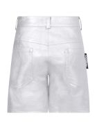 Jeremy Scott Silver Shorts For Girl With Logo Jeremy Scott Silver Shorts For Girl With Logo - Silver