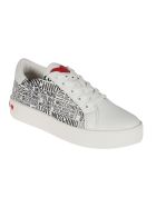Love Moschino Logo Printed Sneakers Love Moschino Logo Printed Sneakers - White