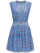 Chloé Floral Silk Midi Dress Chloé Floral Silk Midi Dress - Azzurro