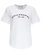Philosophy di Lorenzo Serafini Cotton T-shirt With Logo Philosophy di Lorenzo Serafini Cotton T-shirt With Logo - White