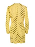 Short Yellow Dress With Black Polka Dots RED Valentino Short Yellow Dress With Black Polka Dots - Giallo/nero