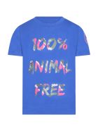 Save the Duck Blue T-shirt For Kids With Writing Save the Duck Blue T-shirt For Kids With Writing - Blue