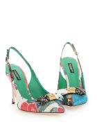 Dolce & Gabbana Cardinale Slingback Pumps 16 Patch Dolce & Gabbana Cardinale Slingback Pumps 16 Patch - Multicolore