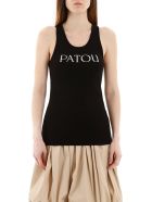 Patou Tank Top With Logo Print Patou Tank Top With Logo Print - BLACK (Black)