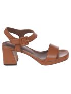 L'Autre Chose T-strap Block Heel Sandals L'Autre Chose T-strap Block Heel Sandals - Rust