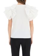 Alexander McQueen Ruffled T-shirt Alexander McQueen Ruffled T-shirt - WHITE