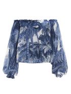 'huge Jungle' Blouse For Restless Sleepers 'huge Jungle' Blouse - Blu
