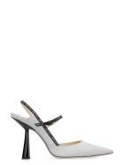 Jimmy Choo Ray 100 Glitter Slingback Jimmy Choo Ray 100 Glitter Slingback - silver