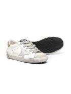Golden Goose Superstar Sneakers With Glitter Back Golden Goose Superstar Sneakers With Glitter Back - Bianca-arg-oro