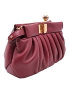 Fendi 'peekaboo Click' Leather Clutch Fendi 'peekaboo Click' Leather Clutch - Barolo