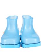 Melissa Light Blue Boots For Kids With Starfish Melissa Light Blue Boots For Kids With Starfish - Transparent