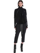 Rick Owens Round Neck Knitwear In Black Wool Rick Owens Round Neck Knitwear In Black Wool - black