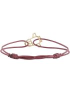 Aliita Nave Espacial Charm Cord Bracelet Aliita Nave Espacial Charm Cord Bracelet - Burgundy