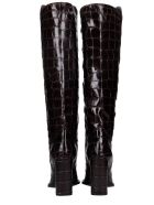 Kate Cate High Heels Boots In Brown Leather Kate Cate High Heels Boots In Brown Leather - brown