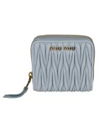Miu Miu Matelassé Zip-around Coin Purse Miu Miu Matelassé Zip-around Coin Purse - Cielo