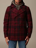 Palto' Jacket Enea Paltò Double-breasted Check Coat Paltò Palto' Jacket Enea Paltò Double-breasted Check Coat - Red