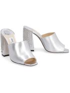 Jimmy Choo Baia Leather Mules Jimmy Choo Baia Leather Mules - silver