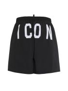 Dsquared2 Logo Print Swim Shorts Dsquared2 Logo Print Swim Shorts - black