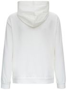 Brunello Cucinelli White Jersey Hoodie With Monile Zip Closure Brunello Cucinelli White Jersey Hoodie With Monile Zip Closure - White