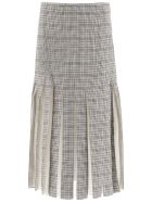 Gabriela Hearst Binka Midi Wool Skirt Gabriela Hearst Binka Midi Wool Skirt - MINI CHECK (Brown)