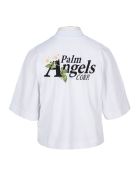 Palm Angels Daisy Logo Cropped T-shirt Palm Angels Daisy Logo Cropped T-shirt - Bianco