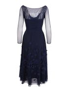 La Petit Robe By Chiara Boni 'kirim Illusion' Polyamide Dress La Petit Robe Di Chiara Boni La Petit Robe By Chiara Boni 'kirim Illusion' Polyamide Dress - Blue night