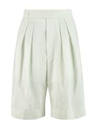 Moncler Silk-blend Bermuda-shorts Moncler Silk-blend Bermuda-shorts - green