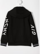 Givenchy Black Jersey Hoodie With Logo Print Givenchy Black Jersey Hoodie With Logo Print - Nero