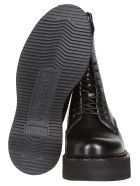 Black Leather Combat Boots R13 Black Leather Combat Boots - Black