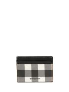 Burberry Kier - Check E-canvas And Leather Card Case Burberry Kier - Check E-canvas And Leather Card Case - Dark Birch Brown