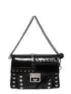 Givenchy Stud Detailed 2g Shoulder Bag Givenchy Stud Detailed 2g Shoulder Bag - Black