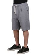 Grey Cotton Track Shorts Brunello Cucinelli Grey Cotton Track Shorts - Grey