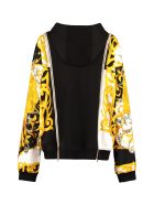 Versace Printed Cotton Hoodie Versace Printed Cotton Hoodie - black