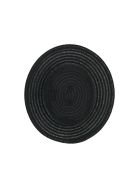 Maison Michel Kiki Canotier Hat In Woven Hemp Maison Michel Kiki Canotier Hat In Woven Hemp - BLACK (Black)
