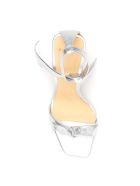 Alexandre Birman Clarita Square Pillar 85 Sandals Alexandre Birman Clarita Square Pillar 85 Sandals - SILVER (Silver)