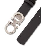Salvatore Ferragamo Reversible Gancini Leather Belt Salvatore Ferragamo Reversible Gancini Leather Belt - Black